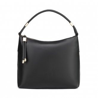AG00769- Black Grab Shoulder Handbag