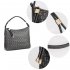 AG00769P- Grey Grab Anna Grace Print Shoulder Handbag