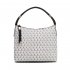 AG00769P- White Grab Anna Grace Print Shoulder Handbag