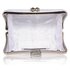 LSE0049 - Wholesale & B2B Gorgeous White Crystal Strip Clutch Evening Bag Supplier & Manufacturer