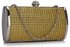 LSE0081 - Gold Sparkly Crystal Evening Clutch