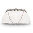 LSE0088 - Ivory Sparkly Crystal Satin Evening Clutch