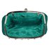 LSE0088 - Teal Sparkly Crystal Satin Evening Clutch