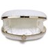 LSE0092 - Ivory Crystal Satin Evening Clutch