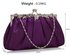 LSE0098 - Purple Crystal Evening Clutch Bag