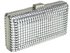LSE00107 - Silver Hard Case Evening Clutch