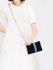 LSE0049 - Wholesale & B2B Gorgeous Navy Crystal Strip Clutch Evening Bag Supplier & Manufacturer