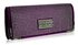 LSE00130 - Purple Evening Clutch With Crystal Decoration