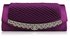 LSE00131 - Gorgeous Purple Crystal Clutch Evening Bag