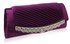 LSE00131 - Gorgeous Purple Crystal Clutch Evening Bag