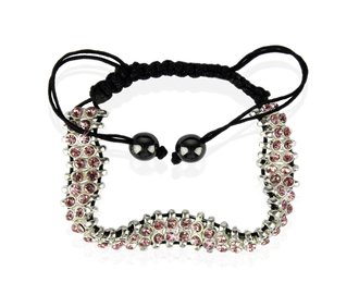 LSB0014-Pink Crystal Bracelet