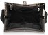 LSE00139- Black Sparkly Crystal Satin Clutch purse