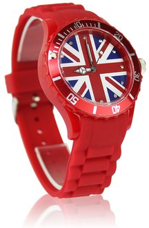 LSW007-Wholesale & B2B Unisex Red Union Jack Watch Supplier & Manufacturer