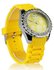 LSW003-Yellow Women's Skull Diamante Watch