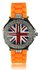LSW009-Wholesale & B2B Orange Diamante Union Jack Watch Supplier & Manufacturer