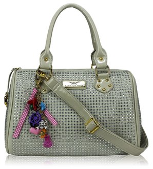 LS7002 - Ivory Diamante Fashion Handbag