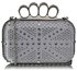 LSE00157- Wholesale & B2B Silver Women's Knuckle Rings Evening Bag Supplier & Manufacturer