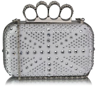 LSE00157- Wholesale & B2B Ivory Women's Knuckle Rings Evening Bag Supplier & Manufacturer