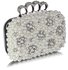 LSE00158- Wholesale & B2B Ivory Women's Knuckle Rings Clutch With Crystal Decoration Supplier & Manufacturer