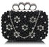 LSE00158- Wholesale & B2B Black Women's Knuckle Rings Clutch With Crystal Decoration Supplier & Manufacturer