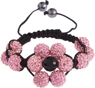 LSB0033-Wholesale & B2B Pink Shamballa Bracelet Crystal-Disco Ball Friendship Bead Supplier & Manufacturer
