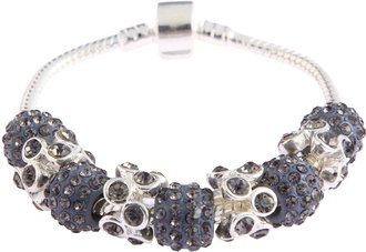 LSB0044- Grey Crystal Bracelet