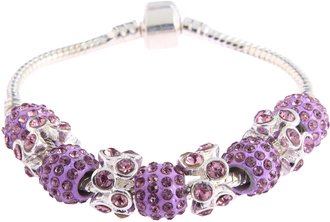 LSB0044- Purple Crystal Bracelet