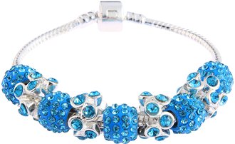 LSB0044- Teal Crystal Bracelet