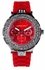 LSW001- Wholesale & B2B Red Womens Diamante Watch Supplier & Manufacturer