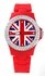 LSW008- Wholesale & B2B Red Diamante Union Jack Watch Supplier & Manufacturer