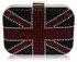 LSE00156- Wholesale & B2B Women's Black Union Jack Box Clutch Supplier & Manufacturer