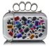 LSE00171 - Wholesale & B2B Silver  Knuckle Rings Clutch With Crystal Decoration Supplier & Manufacturer