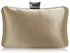 LSE0049 - Gorgeous Nude Crystal Strip Clutch Evening Bag