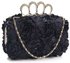 LSE00145- Navy Women's  Knuckle Rings Evening Bag