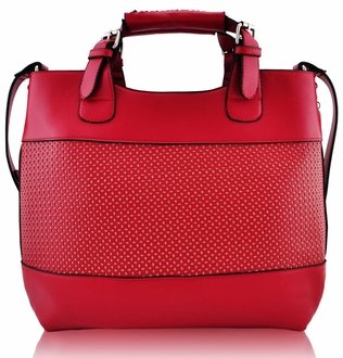 Wholesale Red Ladies Fashion Tote Handbag In Brown