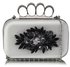 LSE00178- Wholesale & B2B Ivory Women's Knuckle Rings Evening Bag Supplier & Manufacturer