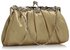 LSE0098 - Nude Crystal Evening Clutch Bag