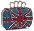 LSE00177- Wholesale & B2B Blue Women's Knuckle Rings Evening Bag Supplier & Manufacturer