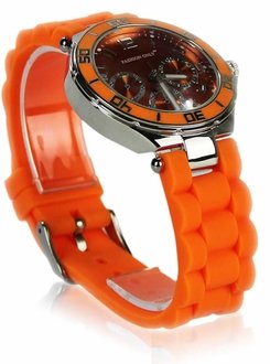 LSW0015- Wholesale & B2B Orange Unisex Diamante Watch Supplier & Manufacturer