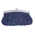 LSE00192 - Navy Crystal Evening Clutch Bag