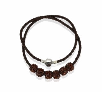 LSN009- Coffee Women's Crystal Necklace