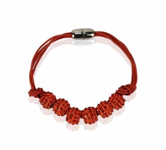 LSB0058- Orange Crystal Bracelet