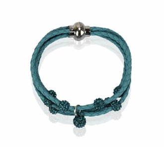 LSB0057- Teal Crystal Bracelet