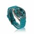 LSW0012- Unisex Teal Skull Watch