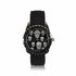 LSW0013- Unisex Black Skull Watch