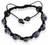 LSB0049- Royal Blue Crystal Skull Bracelet