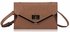 LSE00174 - Nude Flapover Clutch Purse