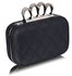LSE00189 - Navy Knuckle Clutch/Crossbody purse