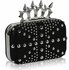 LSE00185- Black Women's Studded Evening Bag