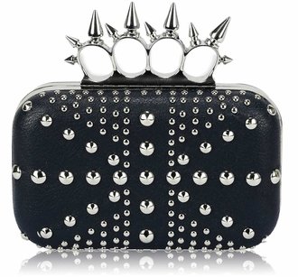 LSE00185- Wholesale & B2B Navy Women's Studded Evening Bag Supplier & Manufacturer